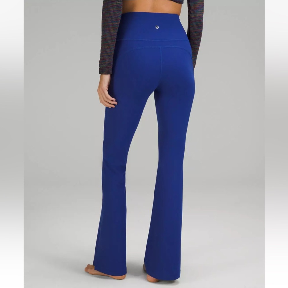 E2 Lululemon‎ Groove High Rise Blue Flared Pants - Picture 3 of 12